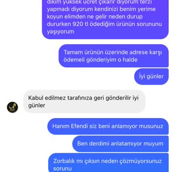 Waw Tesettür Kusurlu Ürüne Değişim İstedim Engellediler