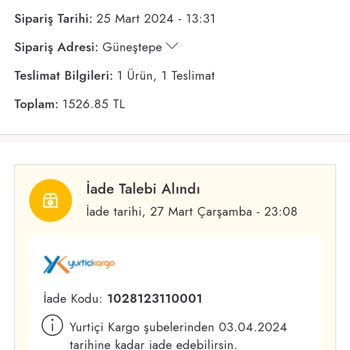 Boyner Stokta Olmayan Ürünü Satışa Koyup Yanlış Ürün Gönderiyorlar