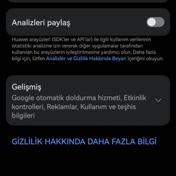 Huawei Private Space Yok