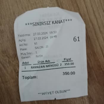 Kırşehir Sınırsız Bay Kanat Hizmet Çok Kötü