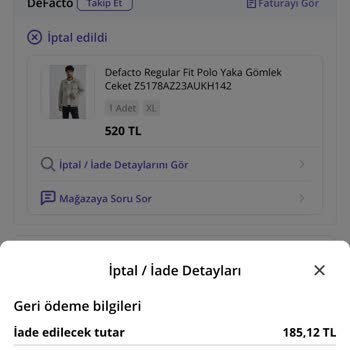 N11 DeFacto Ürünümü İptal Etti