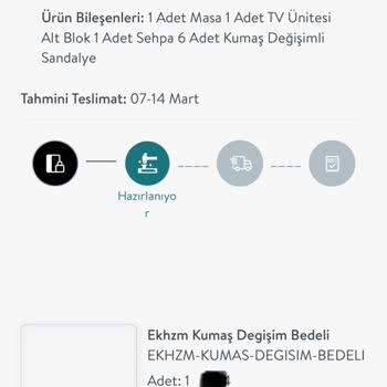 Vivense Hazır Ürünü 3 Haftadır Depoda Tutuyor Ve Teslimatını Yapmıyor.