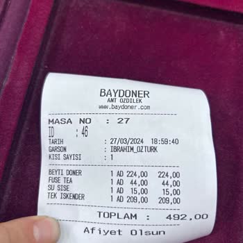 Baydöner Ürün Ve Çalışan İlgisizliği