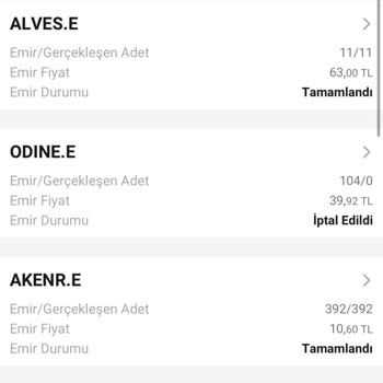 VakıfBank Hisse Satış Emirlerim "iptal Edildi"