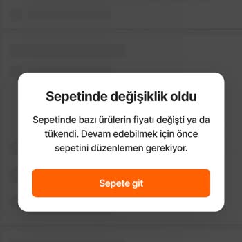 Hepsiburada Sepetinde Değişiklik Oldu Aldatmacası