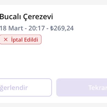 GetirÇarşı Getir Para İadesi Yapmıyor!