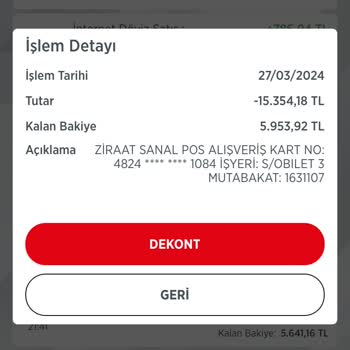 Para İadesi-Obilet Hata Mesajı