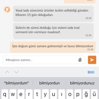 Trendyol İade Süresi Sıkıntısı