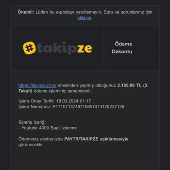 Takipze 4400 Saat İzlenme