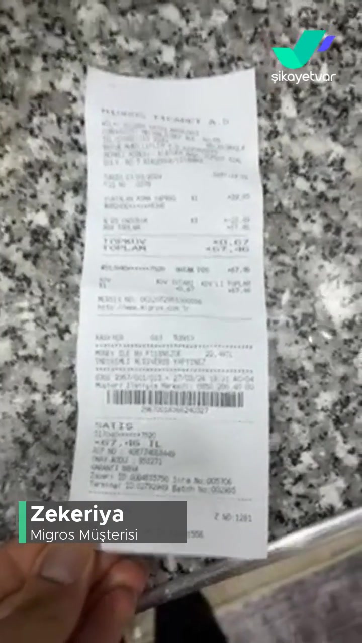 Migros'tan Alınan Yaprak Sarma Sorunu videonun kapak resmi