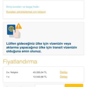 Skyscanner Hizmet Sağlayıcı Fiyat Farklılığı