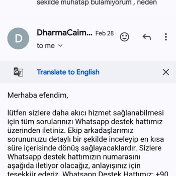 DharmaCaim Müşteri Hizmetleri Sessizliği Ve Mağduriyet