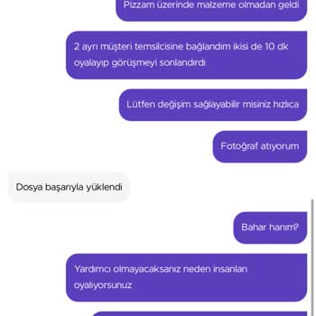 Getir Yemek Müşteri Hizmetleri Saygısızlığı