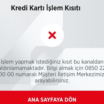 Ziraat Bankası Kredi Kartı Kısıtı
