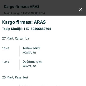Aras Kargo Teslim Edildi Mesajı Gelen Kargom Yok