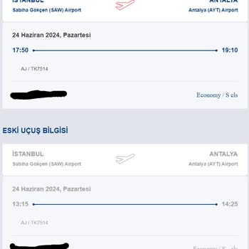 THY AJet'e Aktarılamayan Biletlerden Dolayı Yaşanılan Mağduriyet
