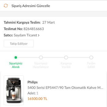 Trendyol Satın Alınan Ürünün Keyfiye Gönderilmedi!