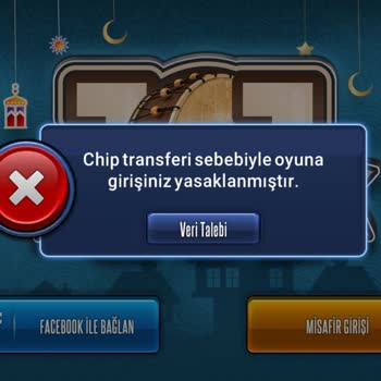 101 Okey Plus Chip Transfer Sebebiyle Erişimim Yasaklanmıştır Yazıyor