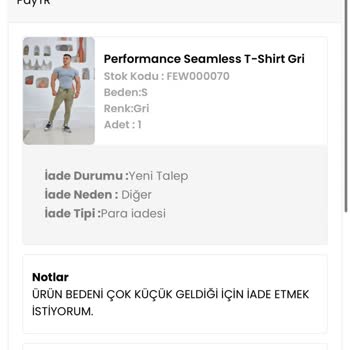 Fast Effect Wear İade Değişim Konusu