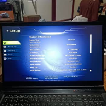 Monster T7 Bios Hatası