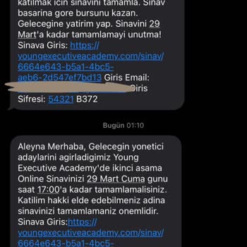 YEA Online Yea Akademi SMS Sorunu