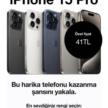 Amazon İPhone 15 Kazanma Reklamı