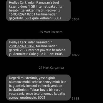 Vodafone Hat Çekmeme Ve Sürekli Yaşanan Olumsuzluklar