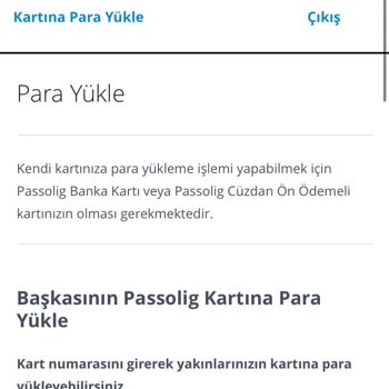 Passo Lig Kartıma Bilgiler Görünmediği İçin Para Yükleyemiyorum