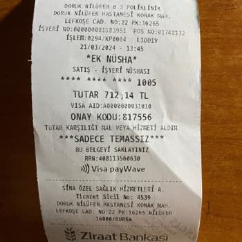 Doruk Nilüfer Hastanesi Özel Sağlık Sigortası Ve Katılım Payı Uygulamaları