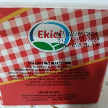 Ekici Peynir Ekici Beyaz Peynir Ambalajında Şişme Ve Ekşime