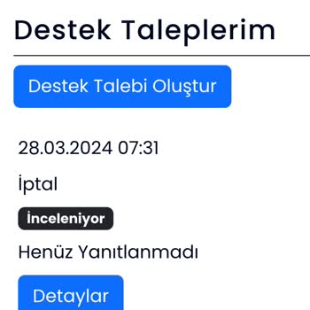 Banabilet.com Destek Talebine Cevap Vermiyor