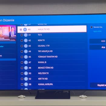 Samsung "Kanal Düzenleme" Fonksiyonu Çıkmıyor