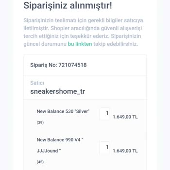 Sneakershome_tr (shopier-instagram) Ayakkabı Değişim Sorunu Ve Satıcının İlgisizliği