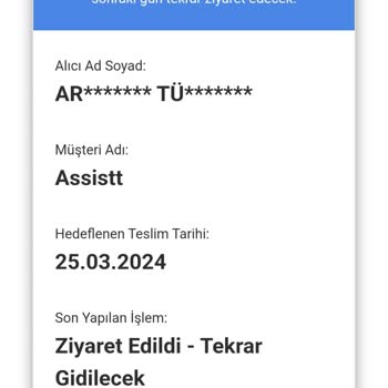 AGT Kargo Ürünümü Teslim Etmiyor