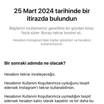 Instagram Askı İtiraz