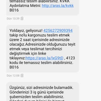 Aras Kargo Teslimat Yapmaması Elinden Geleni Yapması