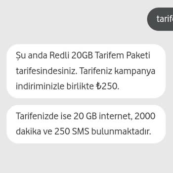 Vodafone Tarife Taahhüdüne Uymaması