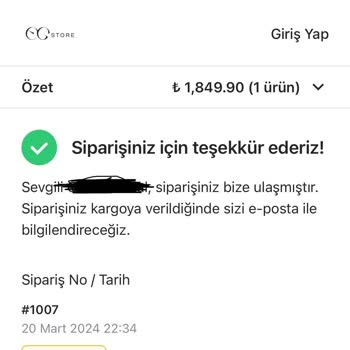 EG Store Gerçek Adres Değil
