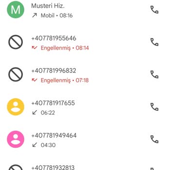 Vodafone Yurt Dışı Gelen Aramalar