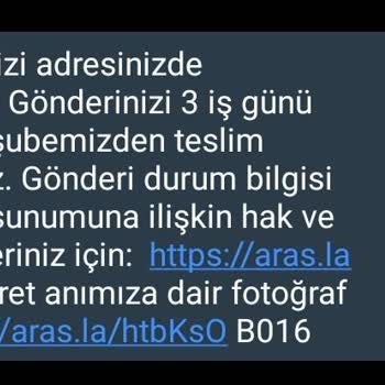 Geldik Yoktunuz Aras Kargo Pişmanlıktır