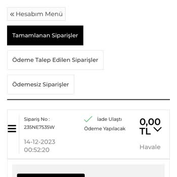 Tuba Butik Butikten İade Sürecinde Yaşanan Sorunlar