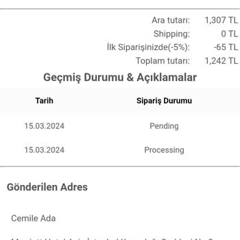 Salomon-tr.com Siparişim Hakkında Hiçbir Haber Gelmedi, Kargoya Verildiğine Dair.