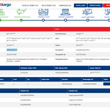 Sürat Kargo Teslimatı Yapılmaması Ve