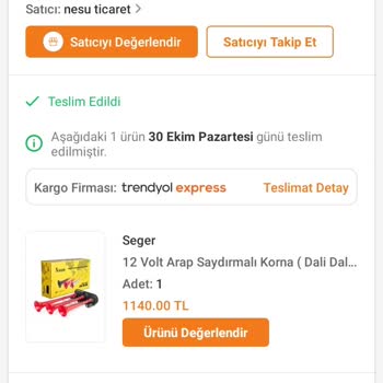 Trendyol Bozulan Ürünüm İçin Hiçbir Şekilde Yardımcı Olmuyorlar