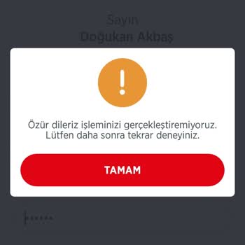 Ziraat Mobil Şu An Da İşleminizi Gerçekleştiremiyoruz...