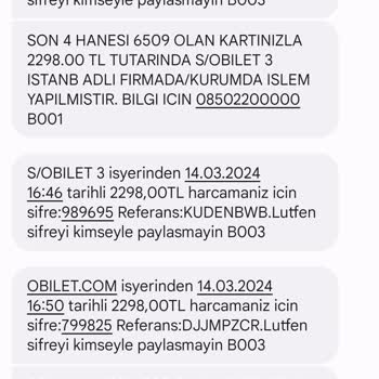 Obilet Ücret İadesi Yapmıyor