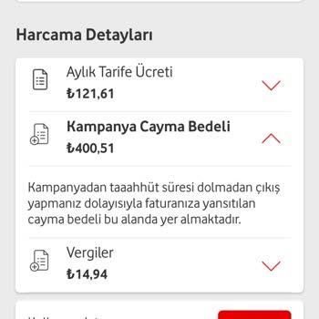 Vodafone Haksız Cayma Bedeli