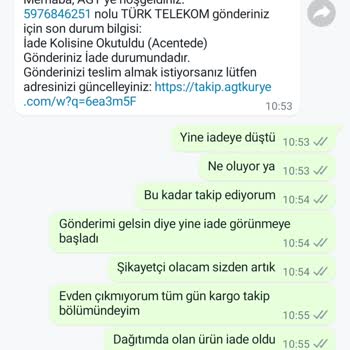 AGT Kurye (aynigunteslim.com) İnternet Modem Teslimatı Ve İletişim Sorunu