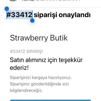 Strawbery Wear Siparişim Gönderilmedi Dönüş Yapılmadı