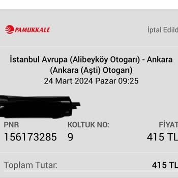 Obilet Para İadesi Yapmıyor.